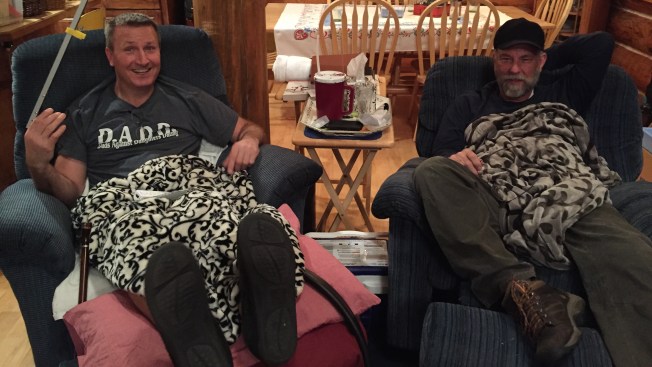 Two brothers, both recuperating from knee surgery!