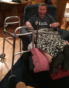 "Marteen" with a walker! Will wonders never cease?